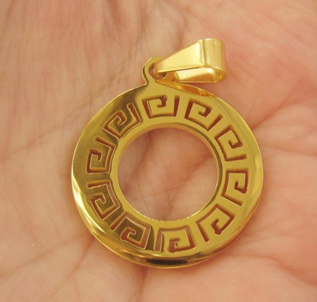 Medalion  INOX  placat  ( otel inoxidabil ) cod mihasem359 - Img 2