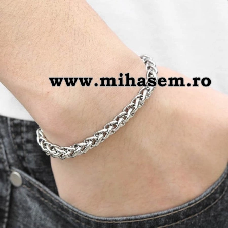 SET Lant +bratara INOX ( otel inoxidabil ) cod mihasem415 - Img 2