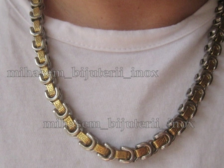 SET Lant +medalion+ bratara INOX  ( otel inoxidabil ) cod mihasem241 - Img 5