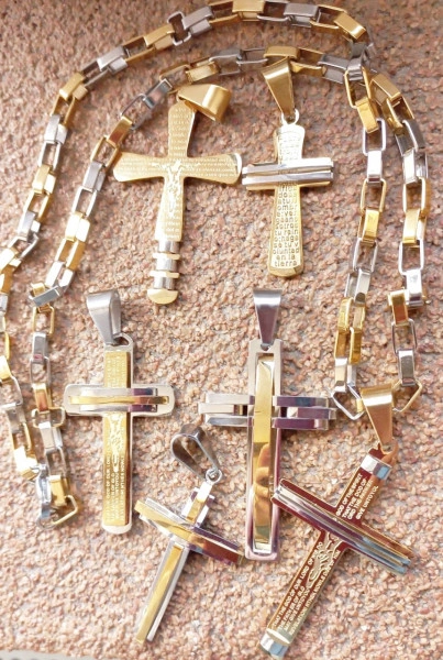 Lant +medalion INOX placat ( variante) cod mihasem878 - Img 5