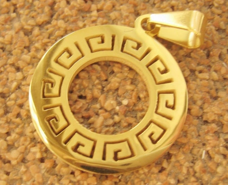 Medalion  INOX  placat  ( otel inoxidabil ) cod mihasem359 - Img 3
