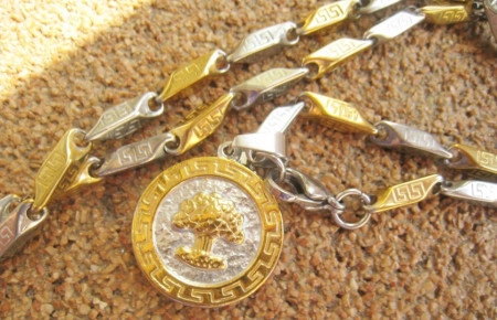 Lant +medalion INOX placat ( otel inoxidabil ) cod mihasem537 - Img 3