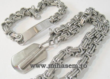 SET Lant +medalion+bratara INOX ( otel inoxidabil ) cod mihasem494 - Img 2