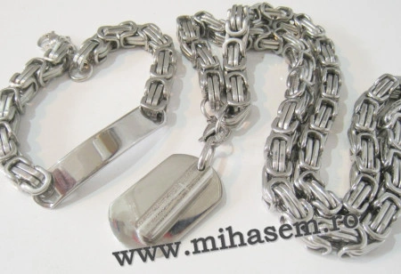SET Lant +medalion+bratara INOX ( otel inoxidabil ) cod mihasem494 - Img 3