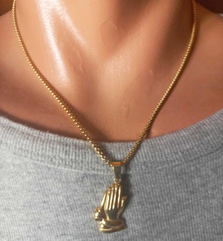 Lant si medalion INOX placat cod mihasem758 - Img 2