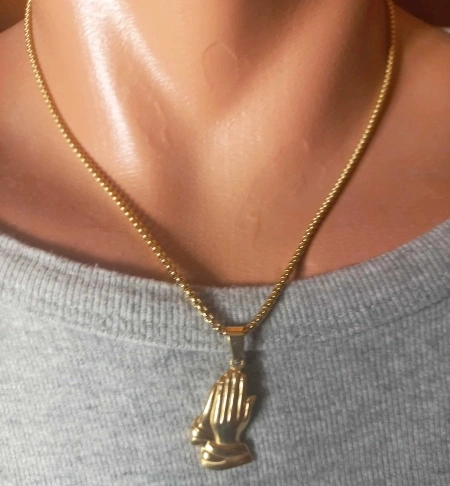 Lant si medalion INOX placat cod mihasem758 - Img 2