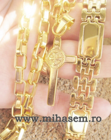 SET Lant +medalion +bratara  INOX  ( otel inoxidabil ) cod mihasem245 - Img 2