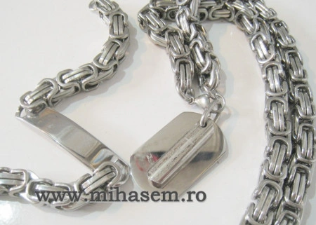 SET Lant +medalion+bratara INOX ( otel inoxidabil ) cod mihasem494 - Img 4