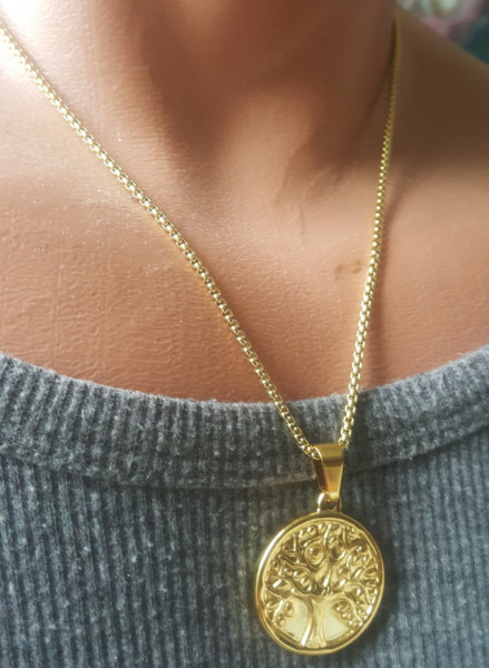 Lant+medalion INOX dama cod mihasem764