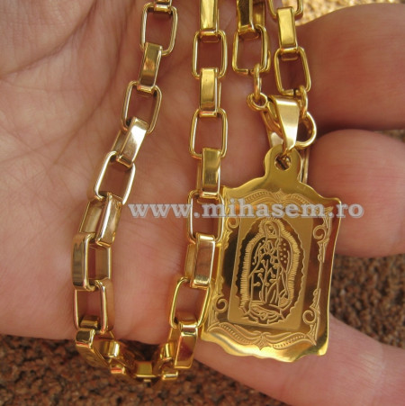 Lant +medalion INOX  ( otel inoxidabil ) cod mihasem158