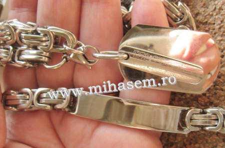 SET Lant +medalion+bratara INOX ( otel inoxidabil ) cod mihasem494 - Img 5