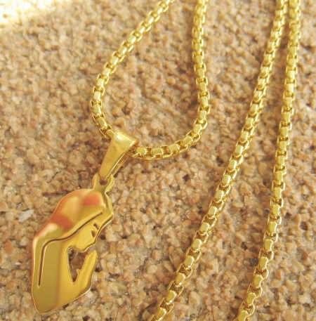 Lant dama +medalion INOX ( otel inoxidabil ) cod mihasem604 - Img 5