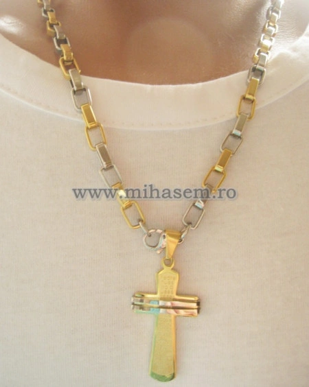 SET Lant +medalion+bratara INOX ( otel inoxidabil ) cod mihasem456 - Img 2
