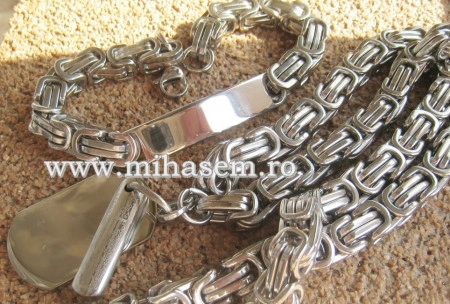 SET Lant +medalion+bratara INOX ( otel inoxidabil ) cod mihasem494 - Img 6