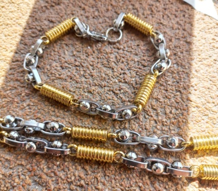 SET Lant + bratara INOX ( otel inoxidabil ) cod mihasem411