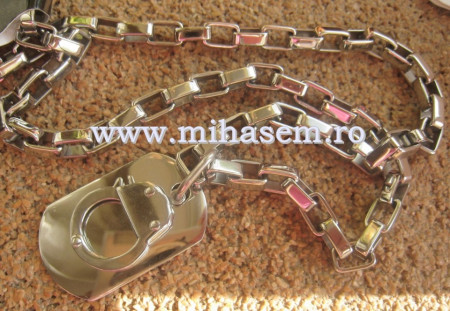 Lant +medalion INOX  ( otel inoxidabil ) cod mihasem350 - Img 3