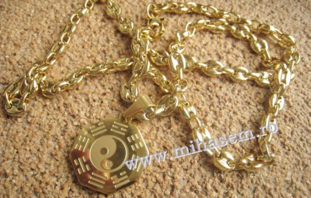 Lant +medalion INOX placat ( otel inoxidabil ) cod mihasem376 - Img 3