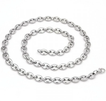 SET lant+bratara INOX ( otel inoxidabil ) cod mihasem637 - Img 3