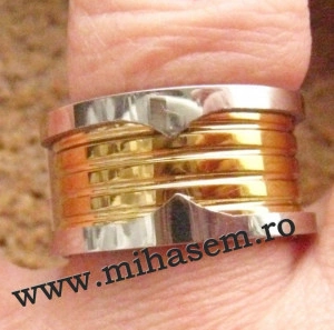 Inel INOX placat ( otel inoxidabil ) cod mihasem663