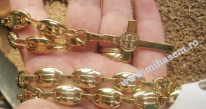 Lant +medalion  INOX  placat  ( otel inoxidabil ) cod mihasem324 - Img 4