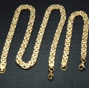 SET Lant +bratara INOX ( otel inoxidabil ) cod mihasem266 - Img 2