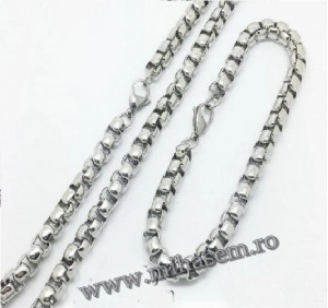 SET lant+bratara INOX ( otel inoxidabil ) cod mihasem589