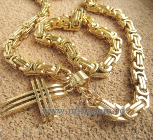 SET Lant +medalion+bratara INOX ( otel inoxidabil ) cod mihasem455 - Img 2