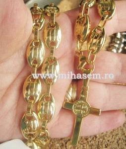 Lant +medalion  INOX  placat  ( otel inoxidabil ) cod mihasem324
