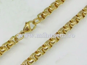 Lant +medalion INOX placat ( otel inoxidabil ) cod mihasem333 - Img 3
