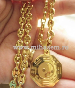 Lant +medalion INOX placat ( otel inoxidabil ) cod mihasem376 - Img 5