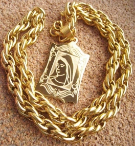 Lant   +medalion  INOX  placat( otel inoxidabil ) cod mihasem677 - Img 3