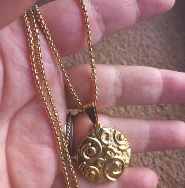 Lant si medalion INOX placat cod mihasem774