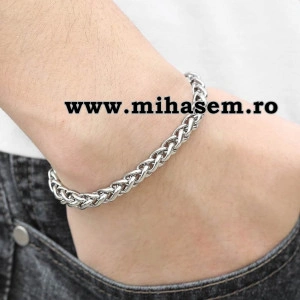 SET Lant +bratara INOX ( otel inoxidabil ) cod mihasem415 - Img 2