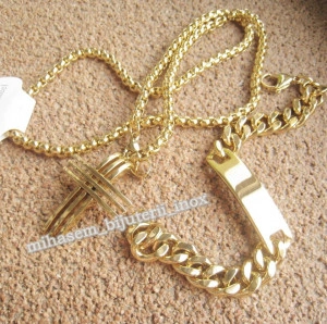 SET Lant +medalion+ bratara INOX  ( otel inoxidabil ) cod mihasem421