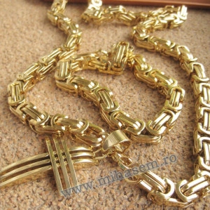 SET Lant +medalion+bratara INOX ( otel inoxidabil ) cod mihasem455