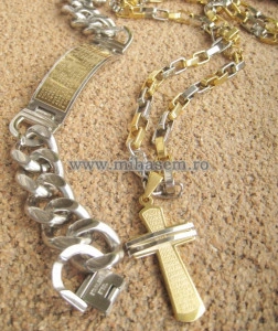 SET Lant +medalion+bratara INOX ( otel inoxidabil ) cod mihasem456 - Img 6