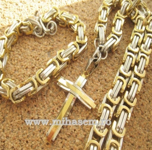 SET Lant +medalion+bratara INOX  ( otel inoxidabil ) cod mihasem483