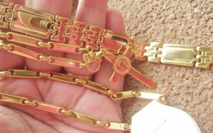 Lant   +medalion +bratara  INOX  placat  ( otel inoxidabil ) cod mihasem513 - Img 4