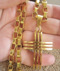 Lant +medalion INOX ( otel inoxidabil ) cod mihasem160
