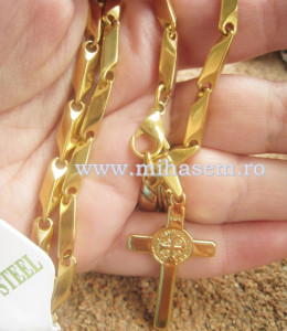 Lant +medalion  INOX  ( otel inoxidabil ) cod mihasem325