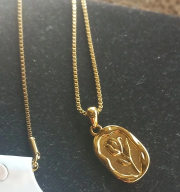 Lant +medalion INOX placat dama ( otel inoxidabil ) cod mihasem928