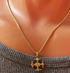 Lant dama +medalion INOX ( otel inoxidabil ) cod mihasem671