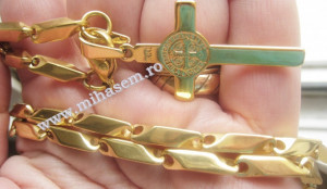 Lant +medalion  INOX  ( otel inoxidabil ) cod mihasem325 - Img 2