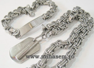 SET Lant +medalion+bratara INOX ( otel inoxidabil ) cod mihasem494 - Img 2