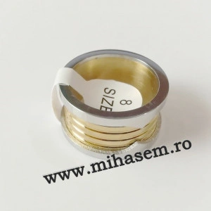 Inel INOX placat ( otel inoxidabil ) cod mihasem663 - Img 4