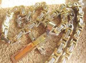 Lant +medalion+bratara INOX  ( otel inoxidabil ) cod mihasem454 - Img 3