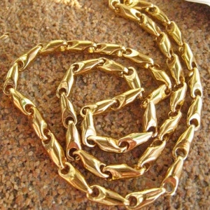 Lant +medalion INOX placat( otel inoxidabil ) cod mihasem690 - Img 3