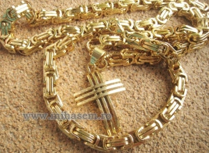 SET Lant +medalion+bratara INOX ( otel inoxidabil ) cod mihasem455 - Img 5