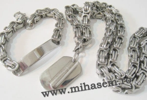 SET Lant +medalion+bratara INOX ( otel inoxidabil ) cod mihasem494 - Img 3