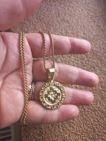 Lant dama +medalion INOX ( otel inoxidabil ) cod mihasem660